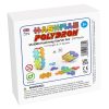 Set magnetic translucid de construcție 2D și 3D, 24 piese – HashMag Polydron