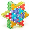 Set magnetic translucid de construcție pentru grupă, 72 piese – HashMag Polydron