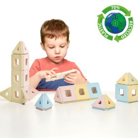   Set de construcție magnetică, 48 piese – Polydron KinderMag