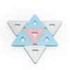 Set de construcție magnetică, 96 piese – Polydron KinderMag