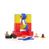 Set educativ de construcție cu vehicule și figurine, 124 piese – Junior Polydron