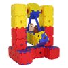 Set educativ de construcție cu vehicule și figurine, 124 piese – Junior Polydron