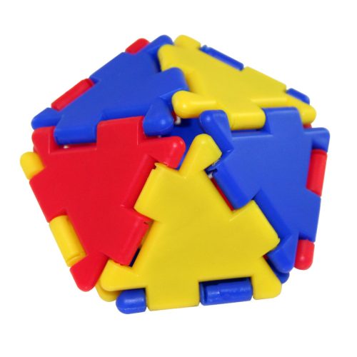 Set educativ de construcție cu vehicule și figurine, 124 piese – Junior Polydron