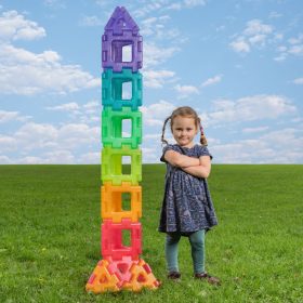   Set de construcție gigant cu piese translucide, 60 piese – Giant Polydron