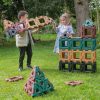 Set de construcție gigant pentru grupă, culori naturale, 80 piese – Giant Polydron