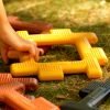 Set de construcție gigant pentru grupă, culori naturale, 80 piese – Giant Polydron