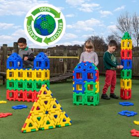   Set educativ de construcție gigant pentru colectivități, 160 piese – Giant Polydron