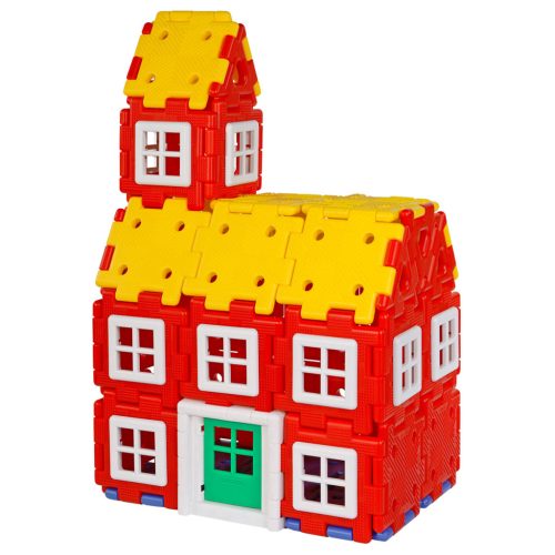 Set educativ pentru construirea caselor, 72 piese – Giant Polydron House Builder