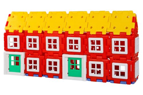 Set educativ pentru construirea caselor, 72 piese – Giant Polydron House Builder