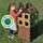 Set educativ de construcție gigant în culori naturale, 12 piese – XL Polydron