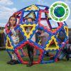 Set educativ de construcție geometrică XL, 62 piese – XL Polydron Geo Dome
