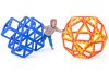 Set educativ de construcție geometrică XL, 62 piese – XL Polydron Geo Dome