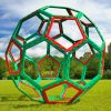 Set educativ pentru construcție geometrică gigant, 32 piese – XL Polydron Buckyball