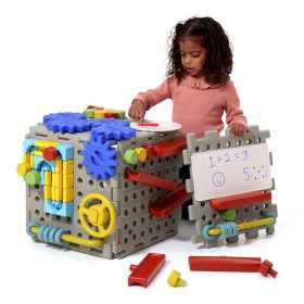   Panou educativ de activități, 69 piese – XL Polydron Busy Board