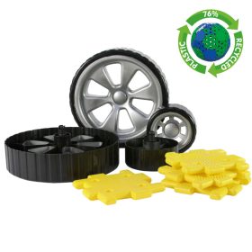   Set de extensie cu roți pentru construcții, 8 piese – Giant Polydron