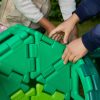 Set educativ de construcție cu dinozauri, 130 piese – Giant Polydron Dinosaur