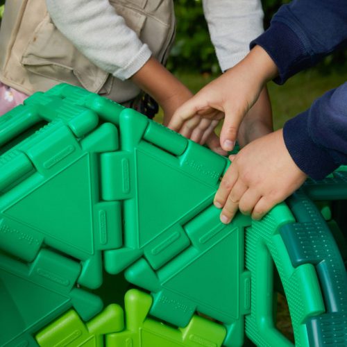 Set educativ de construcție cu dinozauri, 130 piese – Giant Polydron Dinosaur