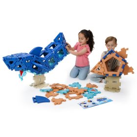   Set educativ de construcție cu animale marine, 66 piese – Giant Polydron Sealife