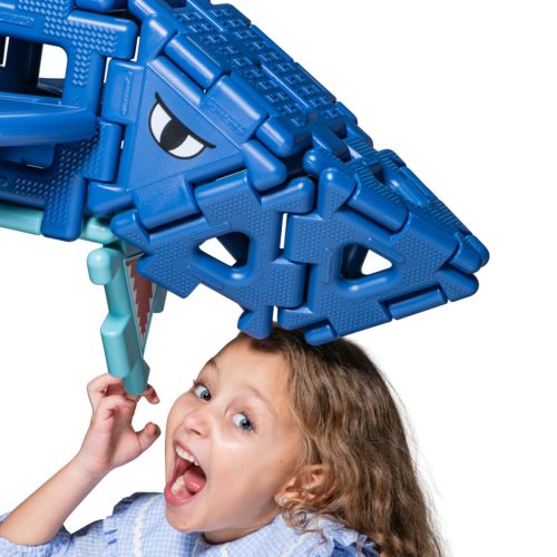 Set educativ de construcție cu animale marine, 66 piese – Giant Polydron Sealife
