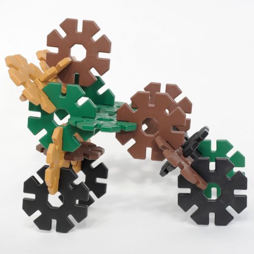 Set educativ de construcție creativă în culori naturale, 21 piese – Giant Octoplay