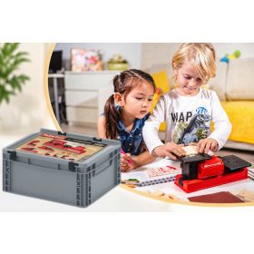   Set educațional complet PLAYmake 4-în-1 pentru copii 5+ – traforaj, strung, mini-bormașină și șlefuitor
