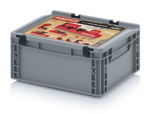 Set educațional complet PLAYmake 4-în-1 pentru copii 5+ – traforaj, strung, mini-bormașină și șlefuitor