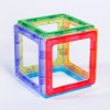 Set magnetic translucid pentru construcții 2D și 3D, 36 piese – Crystal MegaMag Polydron