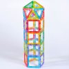 Set magnetic translucid pentru construcții 2D și 3D, 36 piese – Crystal MegaMag Polydron