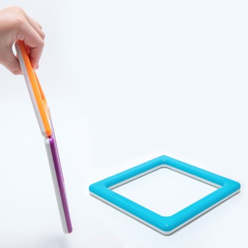 Set magnetic educativ de construcție 2D și 3D, 36 piese – MegaMag Polydron