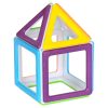 Set magnetic educativ de construcție 2D și 3D, 36 piese – MegaMag Polydron