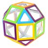 Set magnetic educativ de construcție 2D și 3D, 36 piese – MegaMag Polydron