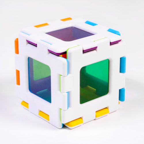 Set educativ de construcție cu ferestre colorate, 72 piese – My First Polydron