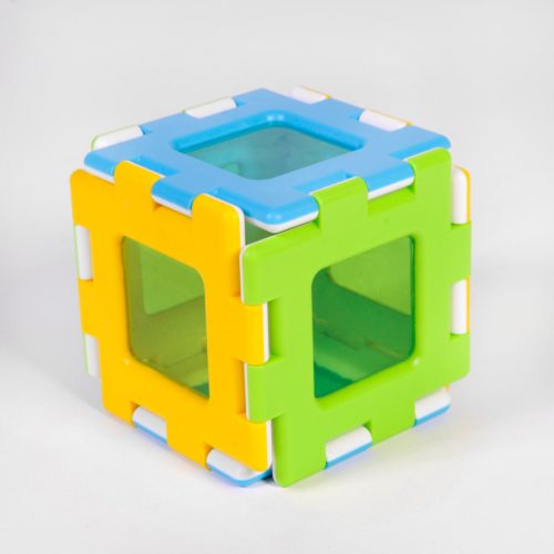 Set educativ de construcție cu ferestre colorate, 72 piese – My First Polydron
