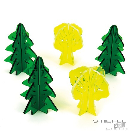 Model de copaci din plastic (5 buc)