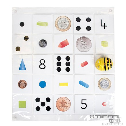 Traseu transparent în pătrățele pentru Bee-Bot (5 x 5)