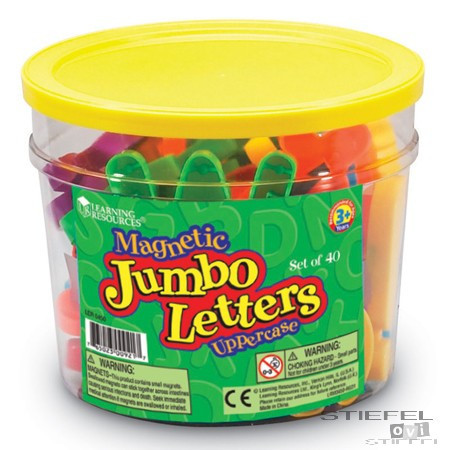 Litere majuscule magnetice - 40 buc.