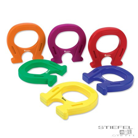 Potcoave magnetice colorate - 6buc