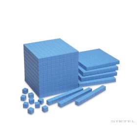 10 cuburi 1x1x1 pe bază - 100 buc