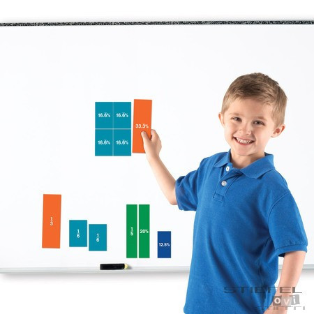 Set magnetic cu fractii - Patrate