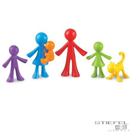 Set pentru sortat si numarat - Familia mea (72 piese)