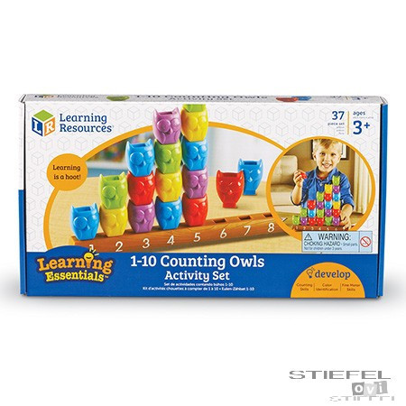 Numărătoare cu bufnițe 1-10 