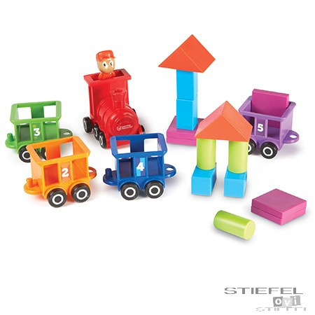 Tren cu cifre colorat 