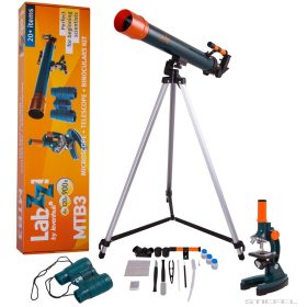 Levenhuk LabZZ MTB3 set- microscop, telescop și binoclu
