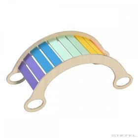 Grilă de balansare din lemn colorat