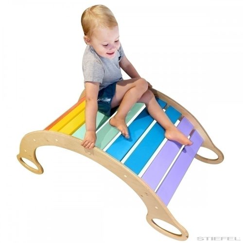 Grilă de balansare din lemn colorat