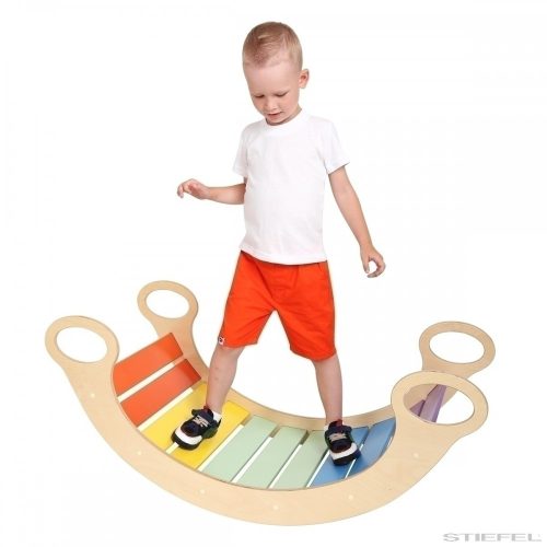 Grilă de balansare din lemn colorat