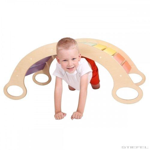 Grilă de balansare din lemn colorat