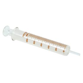   Seringă din sticlă 100 ml pentru măsurare gaze și lichide, piston șlefuit, diametru 3,1 cm