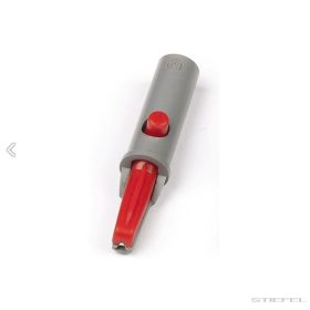 Clips de crocodil, izolat, roșu