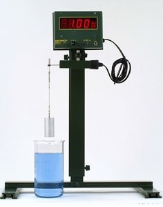 Cilindru acrilic cu găleată metalică și cârlig, diametru 3,2 cm, înălțime 6,23 cm, aparat legea lui Arhimede